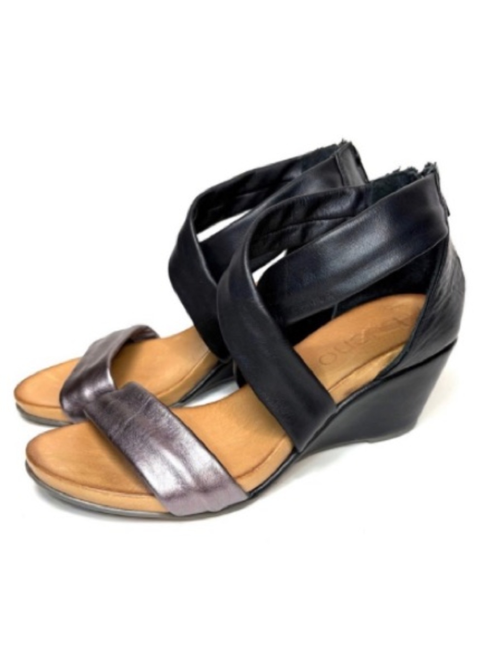 Bueno Iona Leather Wedge Sandals | 38